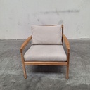 Jack outdoor lounge chair with cushion