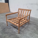 Jack outdoor lounge chair with cushion