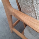 Jack outdoor lounge chair with cushion