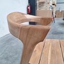 Bok outdoor dining chair with cushion