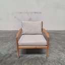 Jack outdoor lounge chair with cushion