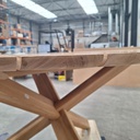 Circle outdoor dining table