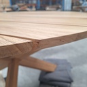Circle outdoor dining table
