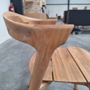 Bok outdoor dining chair with cushion