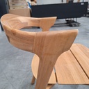 Bok outdoor dining chair with cushion