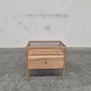 Spindle bedside table