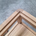 Spindle bedside table
