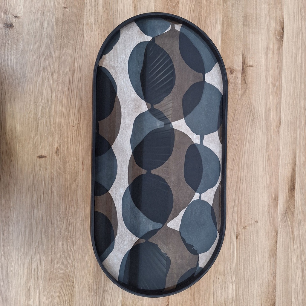Connected Dots glass tray
