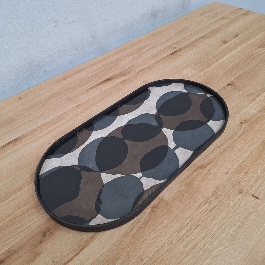 Connected Dots glass tray