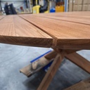 Circle outdoor dining table
