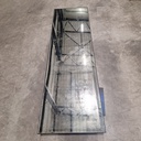 Aged floor mirror