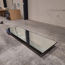 Aged floor mirror