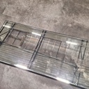 Aged floor mirror