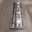 Aged floor mirror