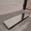 Aged floor mirror