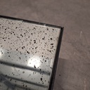 Aged floor mirror