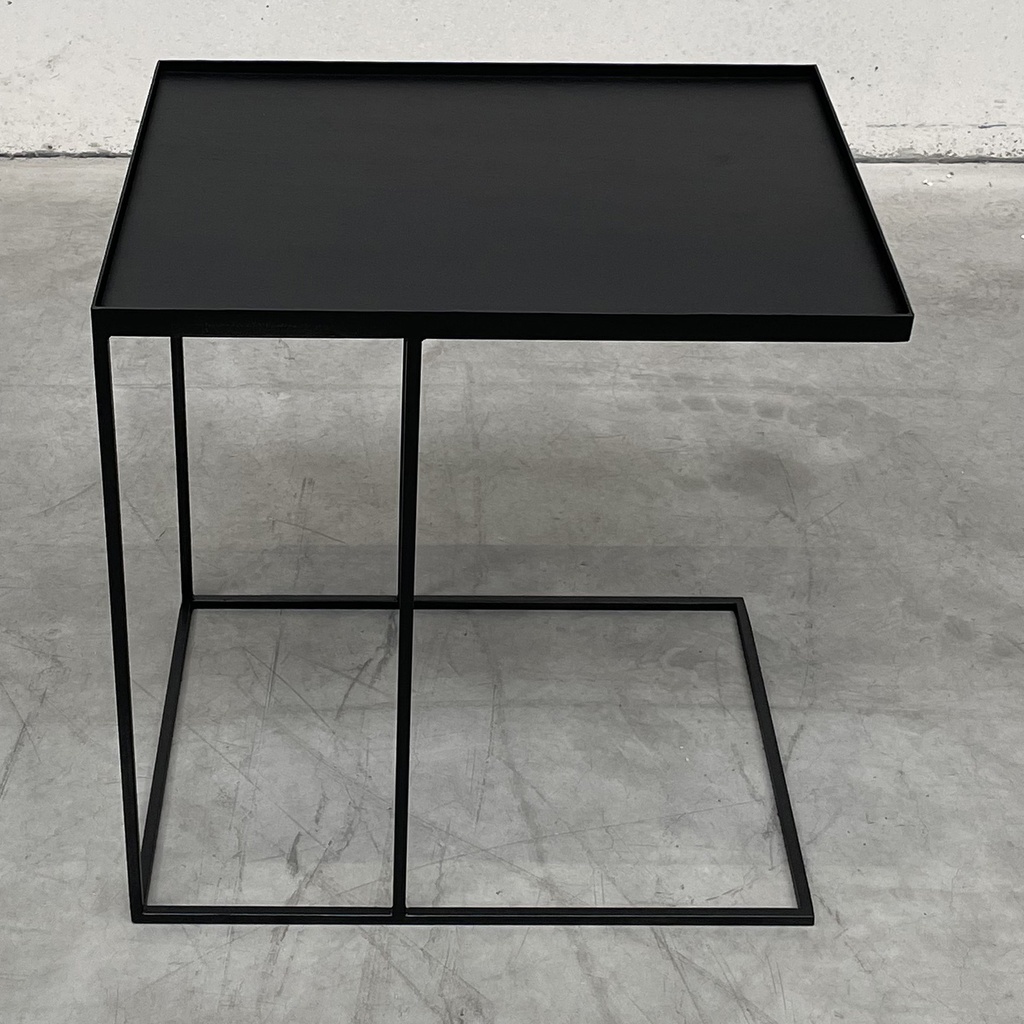 Rectangular tray side table