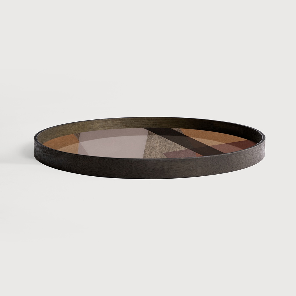 Angle glass tray