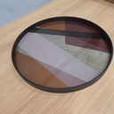 Angle glass tray