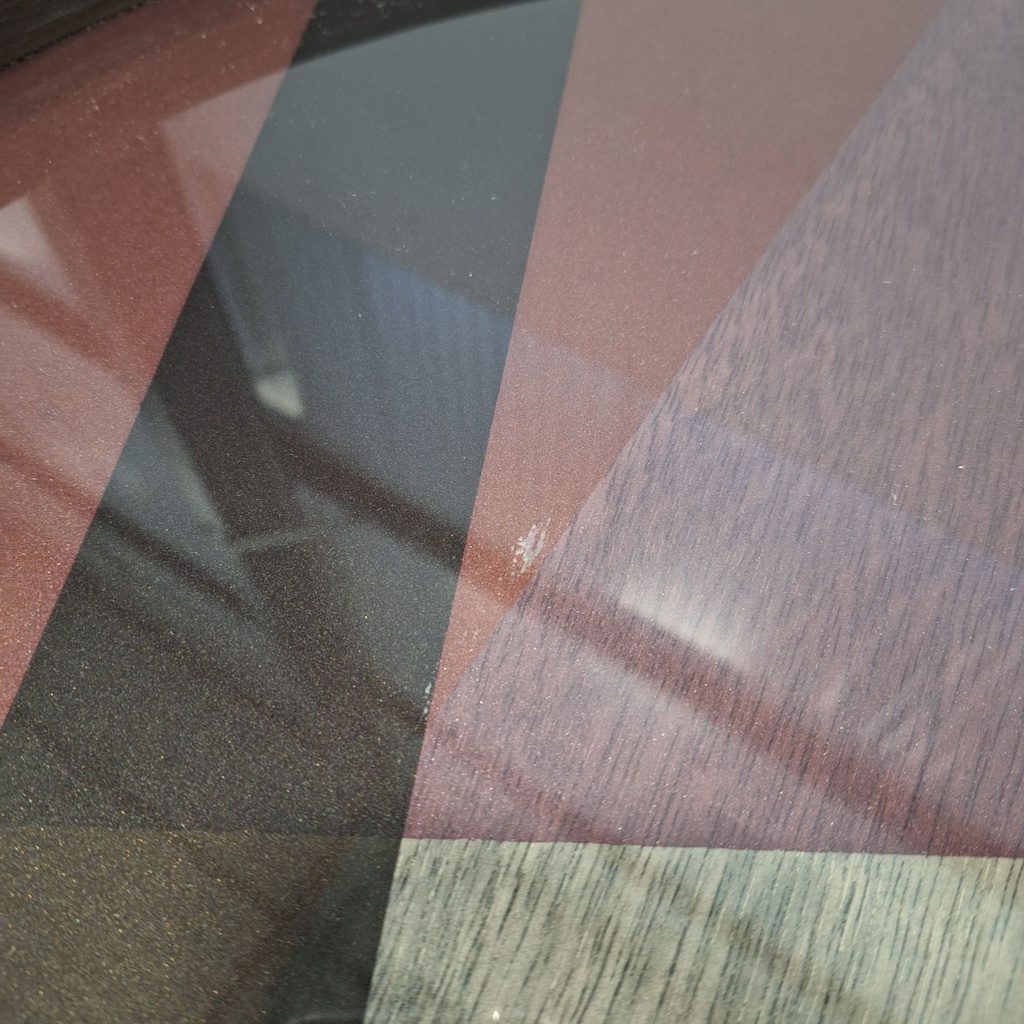 Angle glass tray