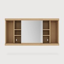 Oak Cadence mirror cabinet - 2 sliding doors