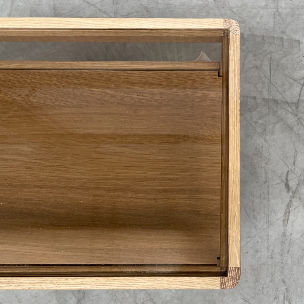 Spindle bedside table