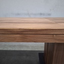 Double extendable dining table