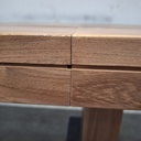 Double extendable dining table