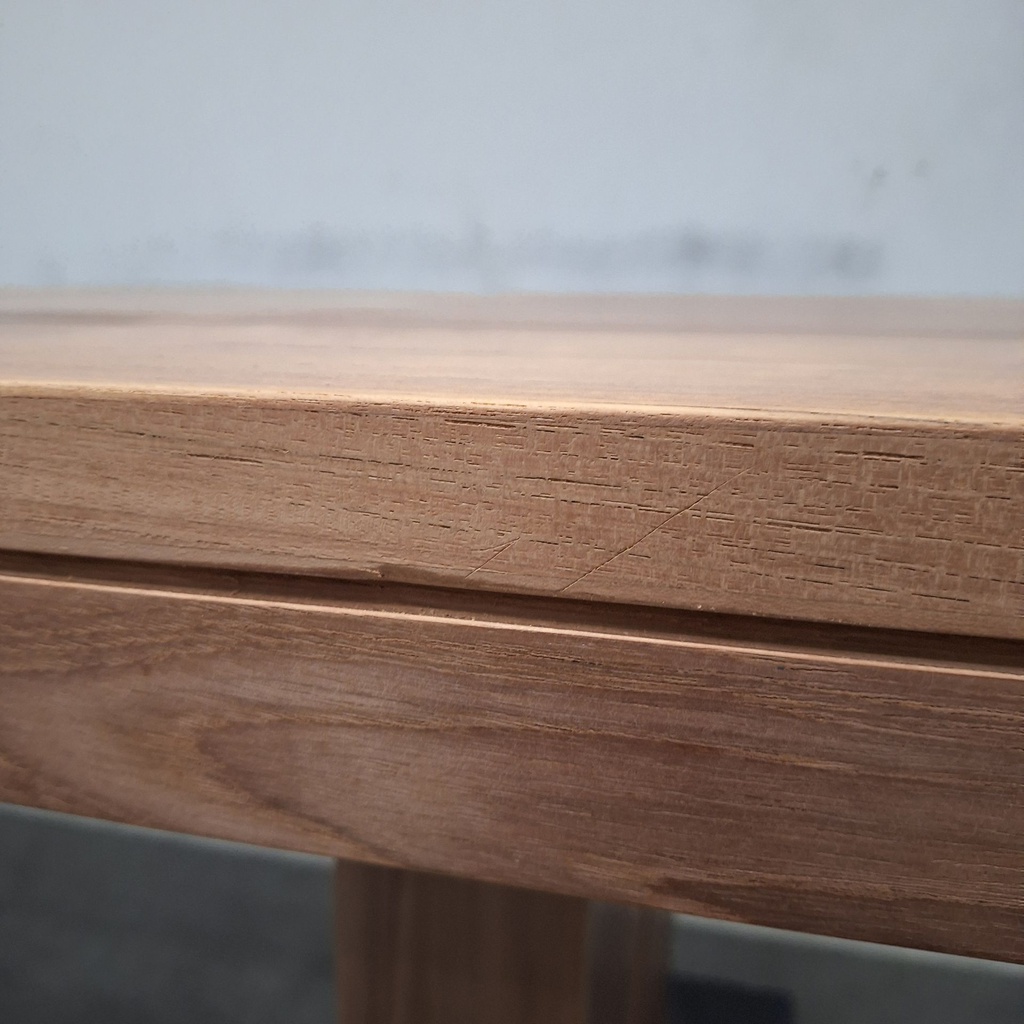 Double extendable dining table
