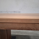 Double extendable dining table