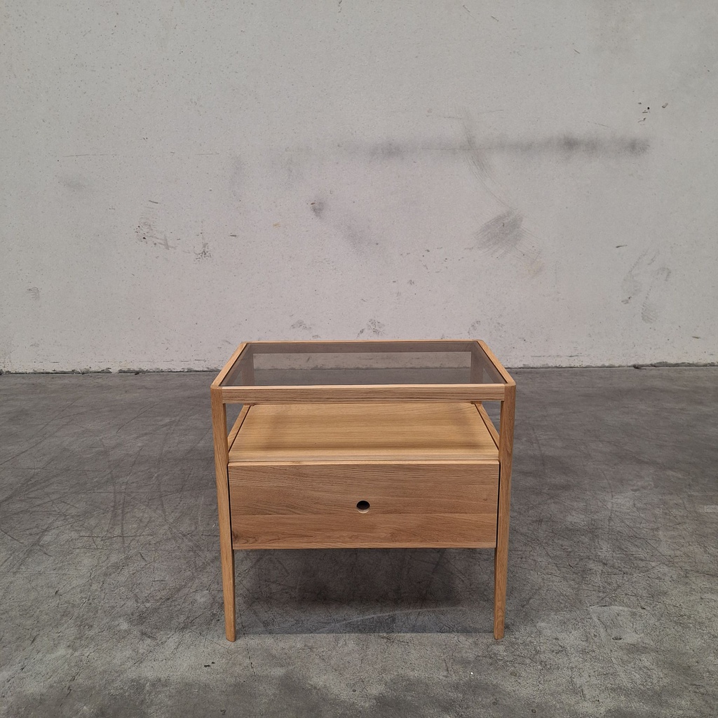 Spindle bedside table