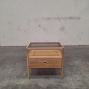 Spindle bedside table