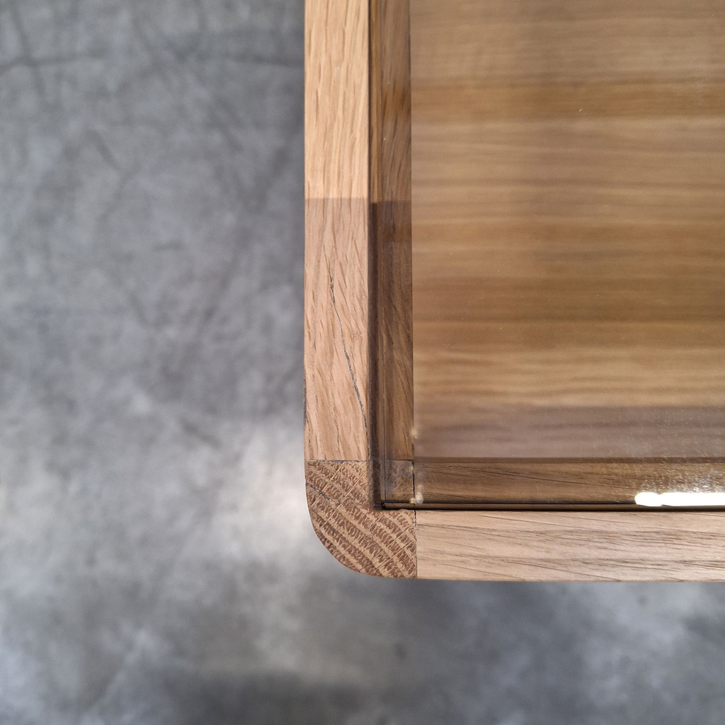 Spindle bedside table