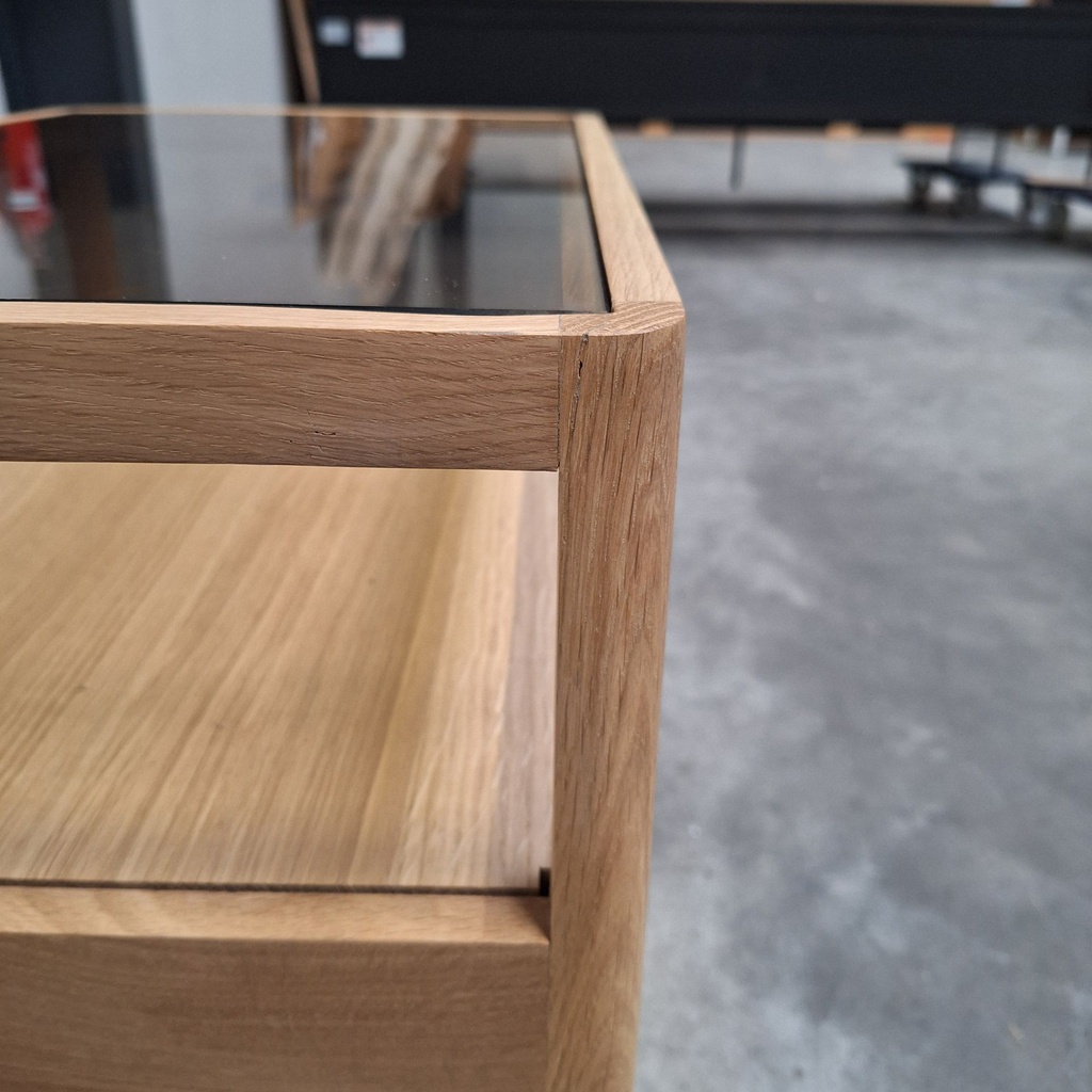 Spindle bedside table
