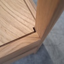 Spindle bedside table