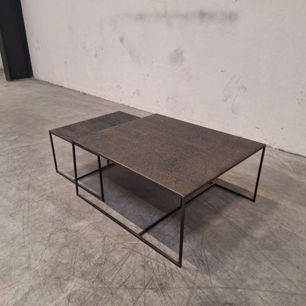 Pentagon nesting coffee table set
