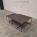 Pentagon nesting coffee table set