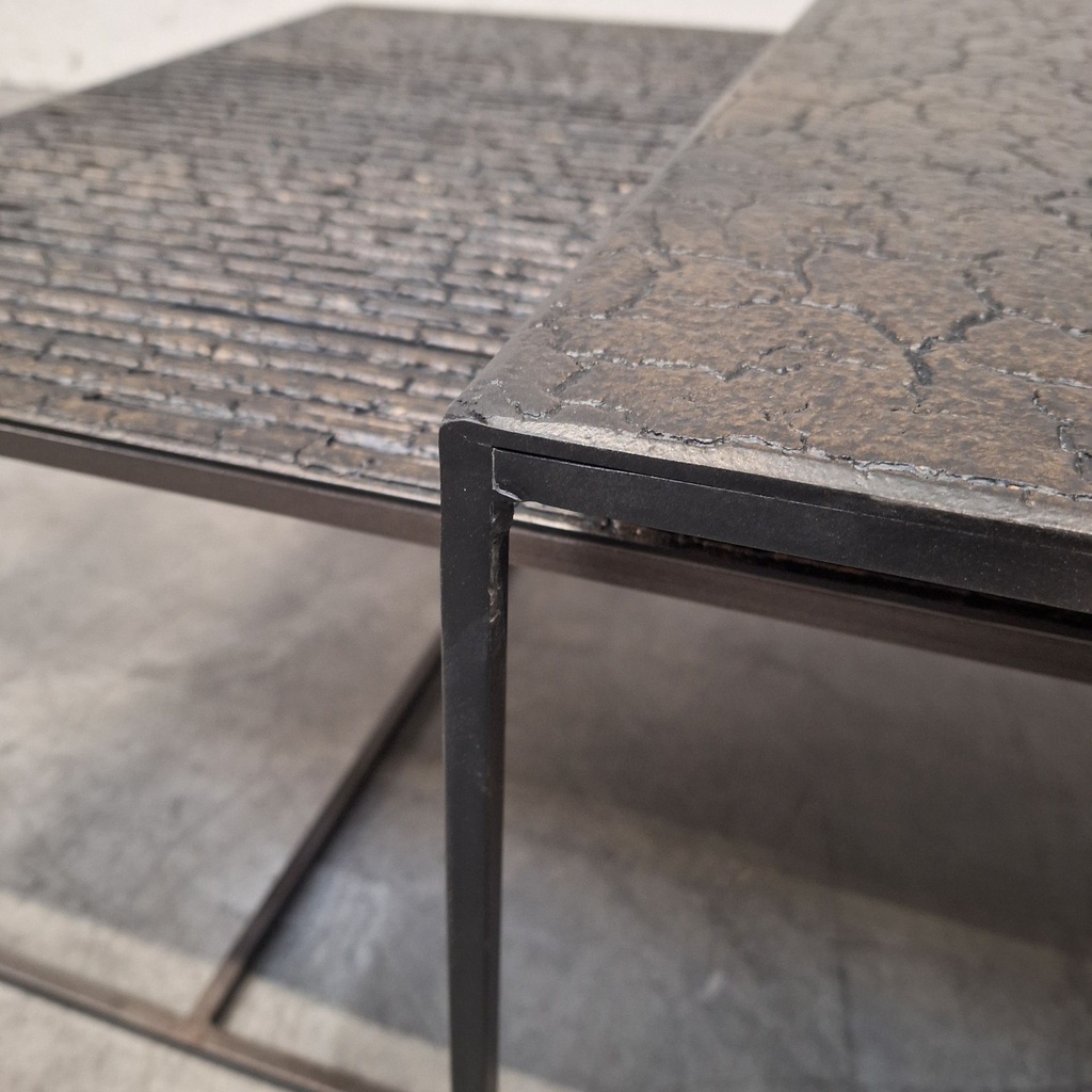 Pentagon nesting coffee table set