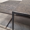 Pentagon nesting coffee table set