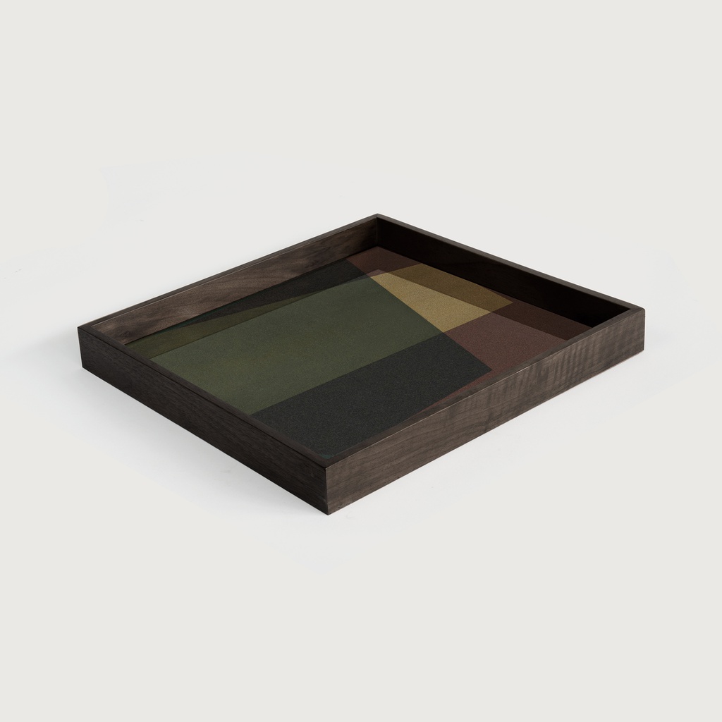 Angle glass tray