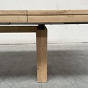 Double extendable dining table