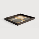 Cinnamon Overlapping Dots glass tray TEMPLATE
