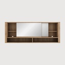 Oak Shadow bathroom mirror - 2 sliding doors