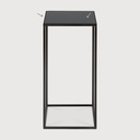 Compact charcoal side table