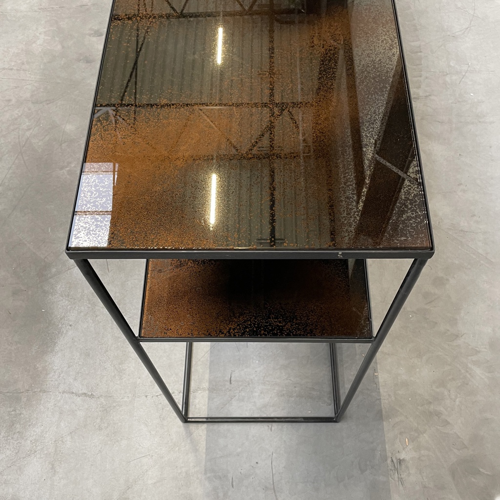 Aged sofa console