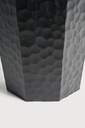 Black Chopped paper basket - mahogany