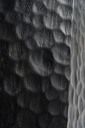 Black Chopped paper basket - mahogany