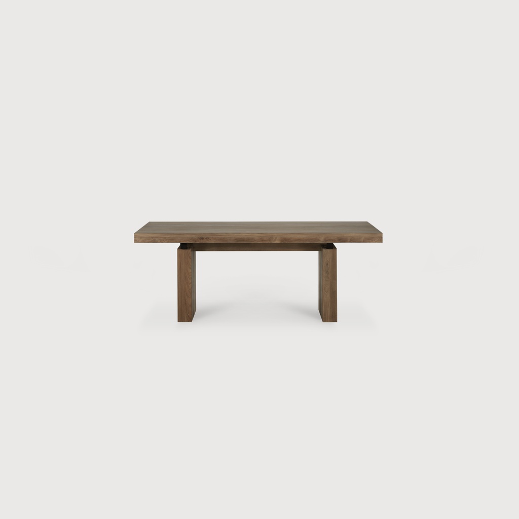 Double extendable dining table