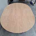 Bok round extendable dining table