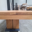 Double extendable dining table